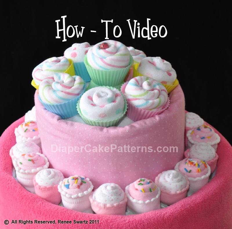 How to Make Diaper Cake Cupcakes