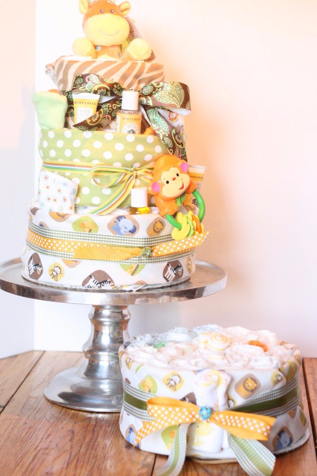 How to Make Diaper Cakes Baby Shower Ideas