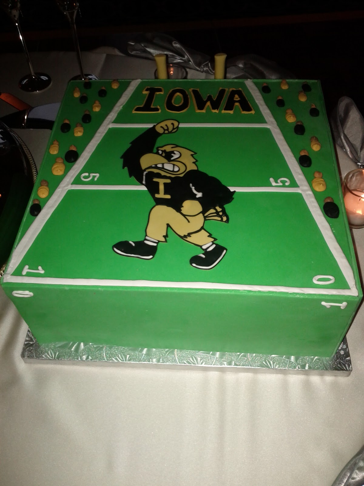 Iowa Hawkeye Birthday Cake