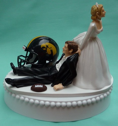 Iowa Hawkeye Wedding Cake Topper