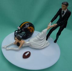 Iowa Hawkeye Wedding Cake Topper