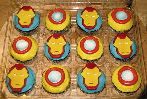 Iron Man Birthday Cupcakes