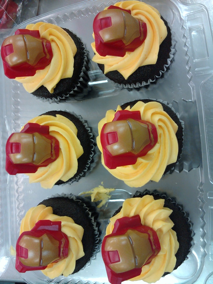 Iron Man Cupcakes Iron Man Cupcakes