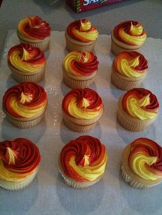 Iron Man Themed Cupcakes Iron Man Themed Cupcakes