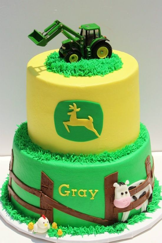 John Deere Boy Birthday Cake John Deere Boy Birthday Cake