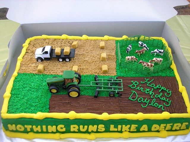 John Deere Tractor Birthday Cake John Deere Tractor Birthday Cake