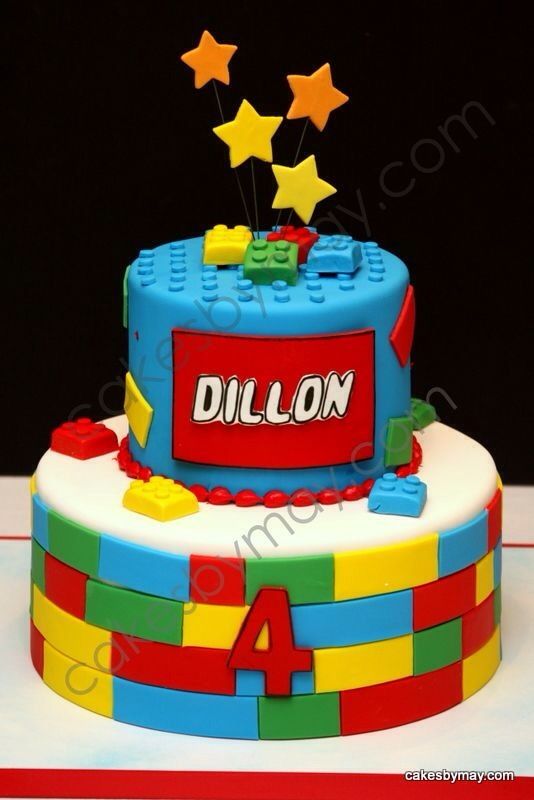 Kids LEGO Birthday Cake