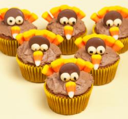 Kids Thanksgiving Turkey Cupcakes