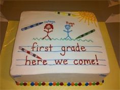 Kindergarten Graduation Cake Idea