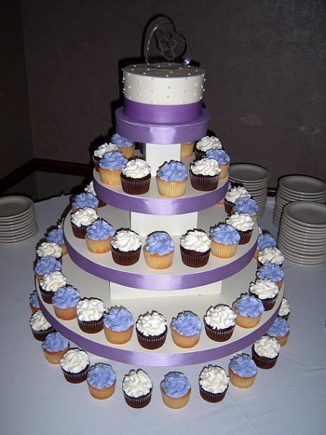 Lavender Cupcakes Wedding Cakes