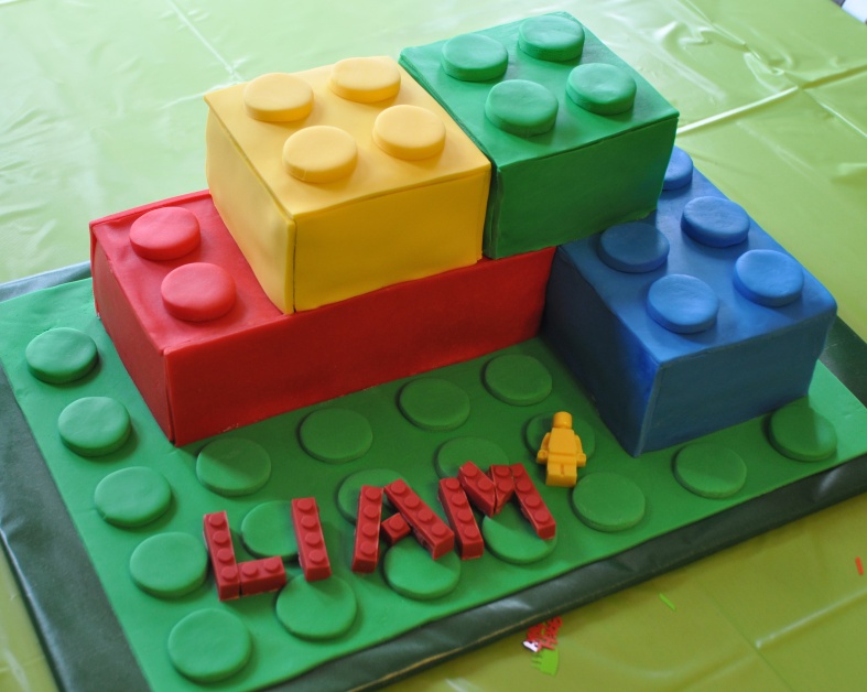 LEGO Brick Birthday Cake