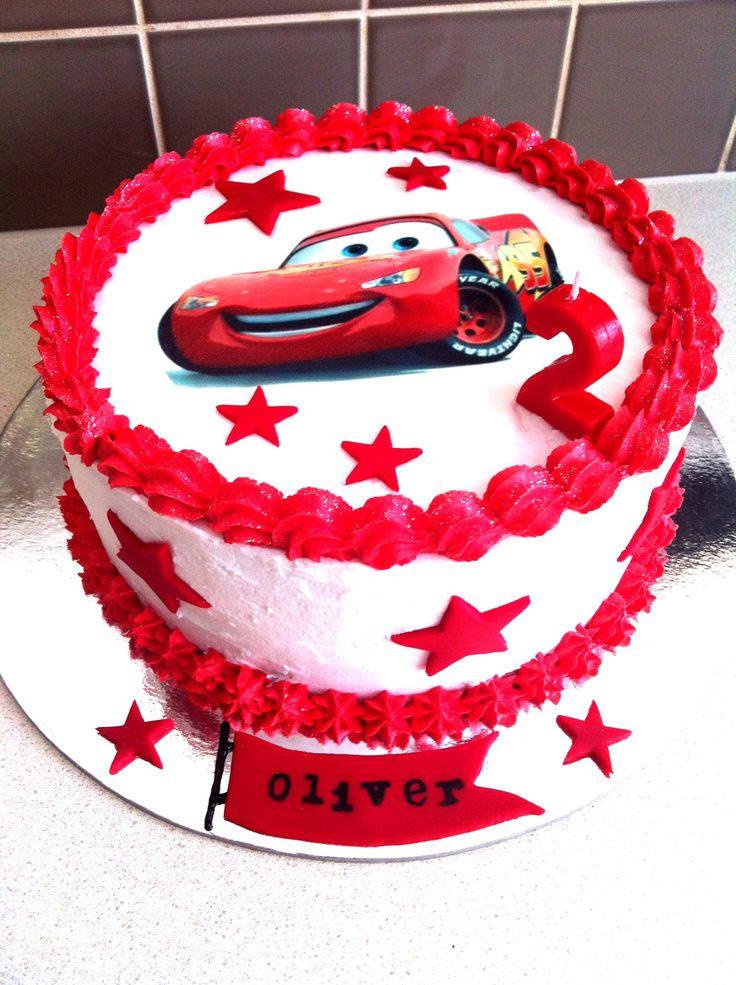 Lightning McQueen Birthday Cake