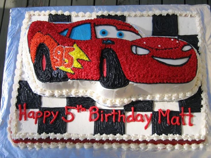 Lightning McQueen Birthday Cake