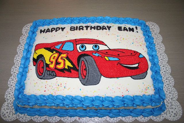 Lightning McQueen Birthday Cake