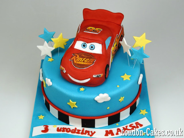 Lightning McQueen Birthday Cake