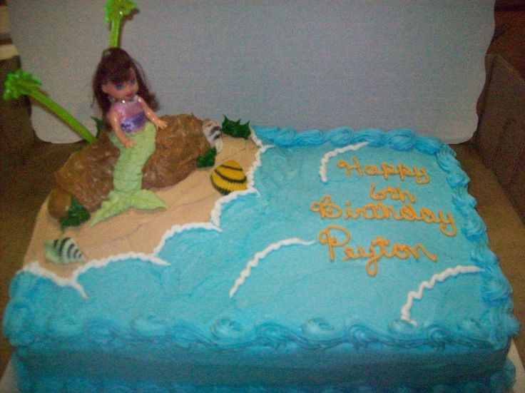 Little Mermaid Birthday Sheet Cakes