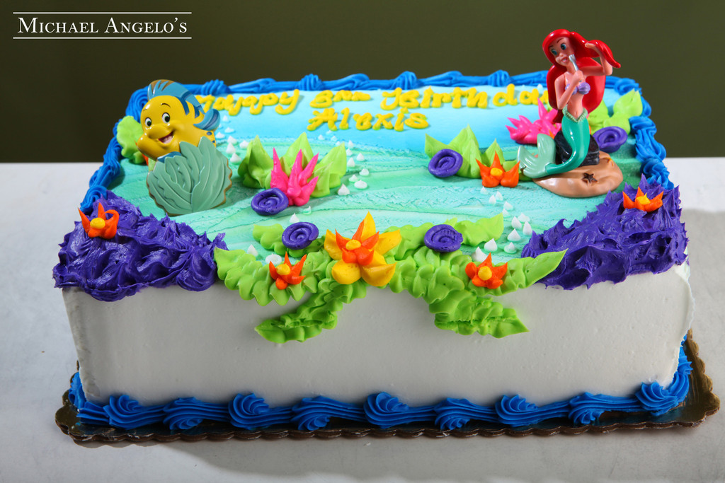 Little Mermaid Birthday Sheet Cakes Little Mermaid Birthday Sheet Cakes