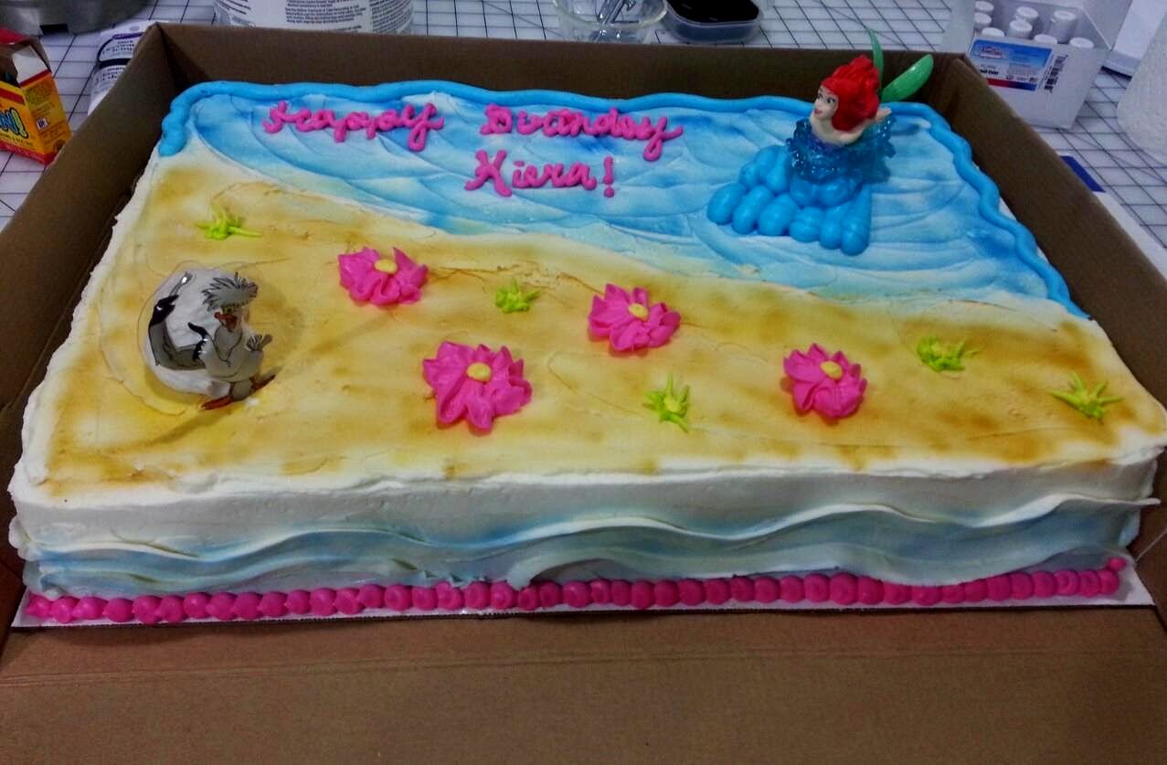 Little Mermaid Sheet Cake Little Mermaid Sheet Cake