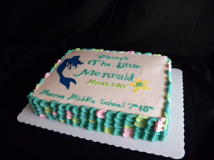 Little Mermaid Sheet Cake