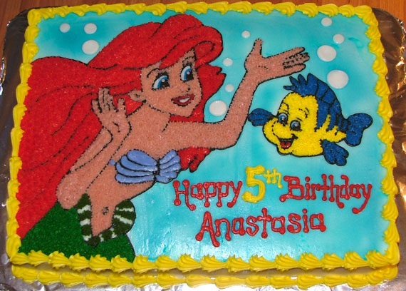 Little Mermaid Sheet Cake Little Mermaid Sheet Cake
