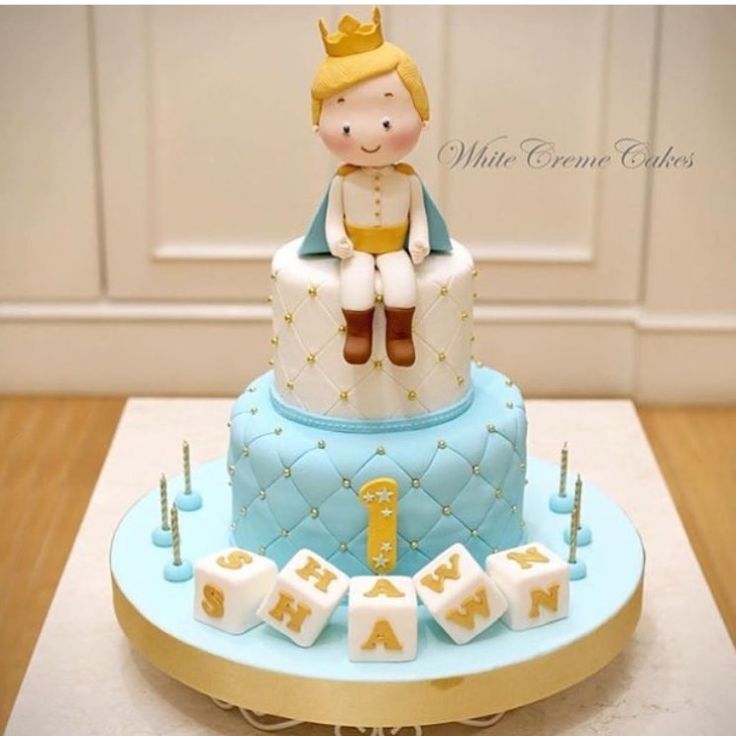 Little Prince 1st Birthday Cake