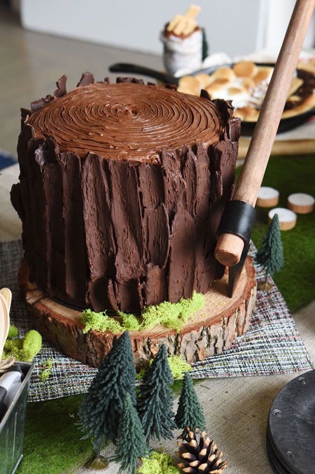 Lumberjack Themed Birthday Cake Ideas