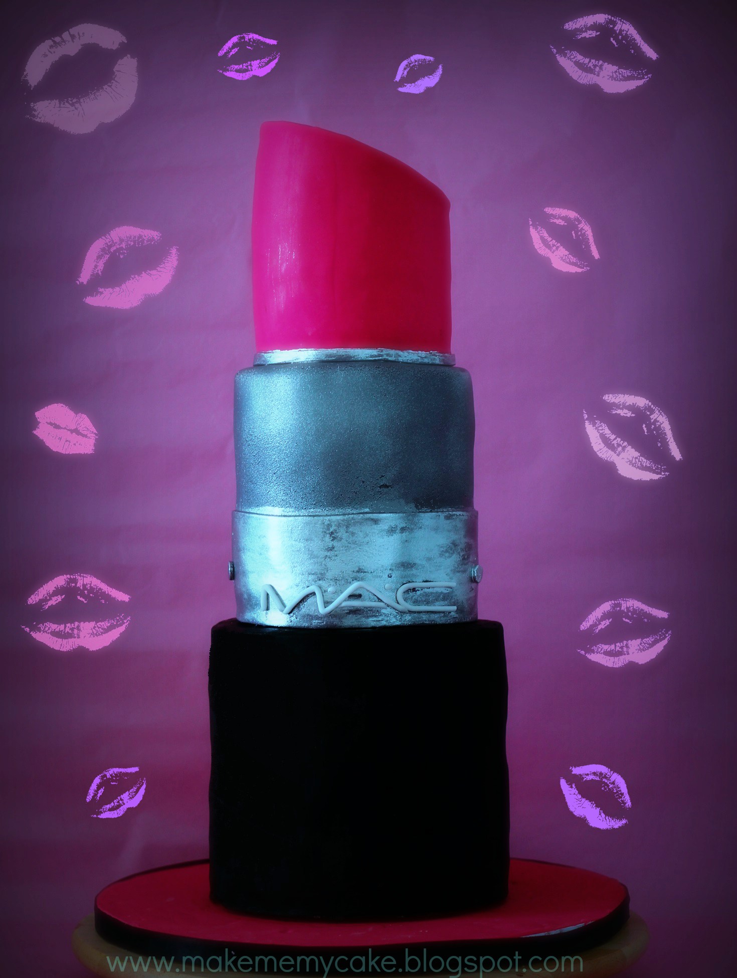 Mac Lipstick Makeup Cake