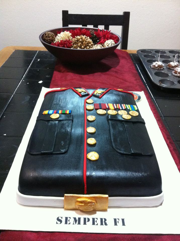 Marine Corps Birthday Cake