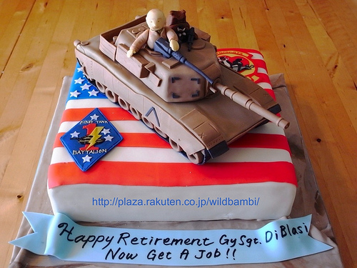 Marine Corps Retirement Cake