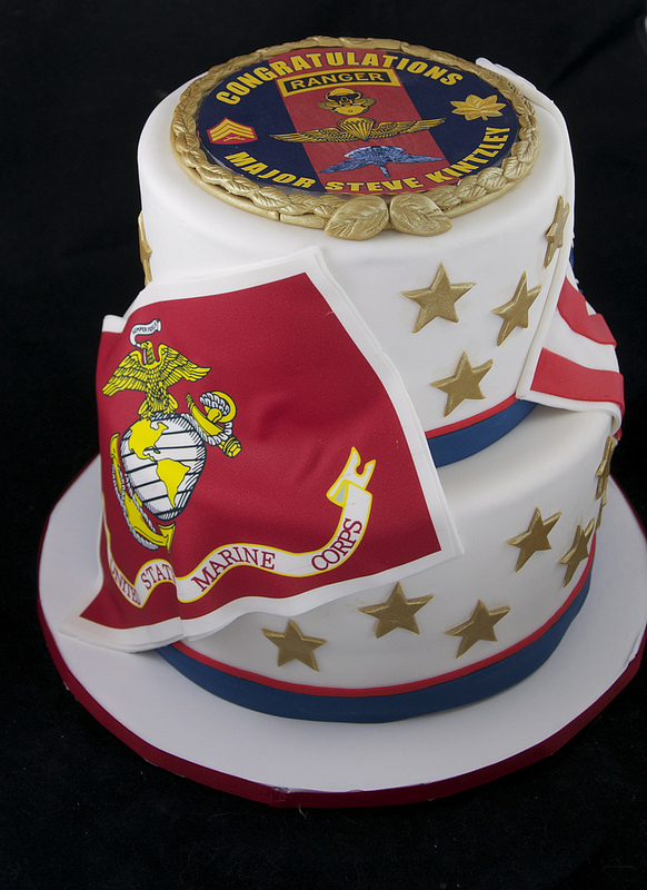 Marine Retirement Cake.