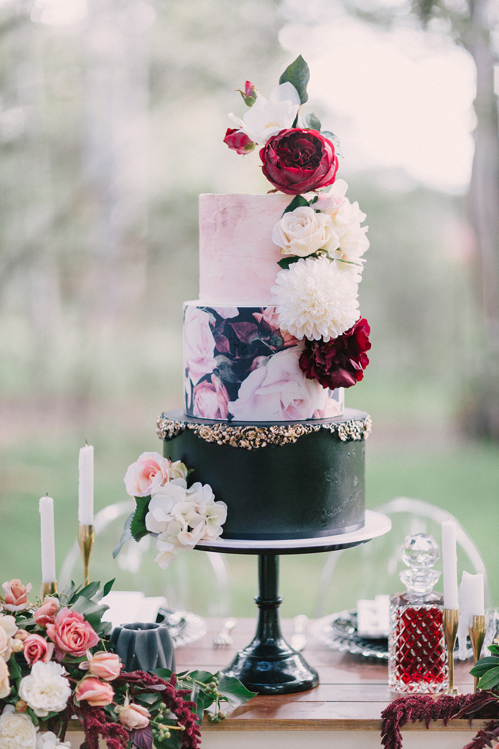Marsala Wedding Cake