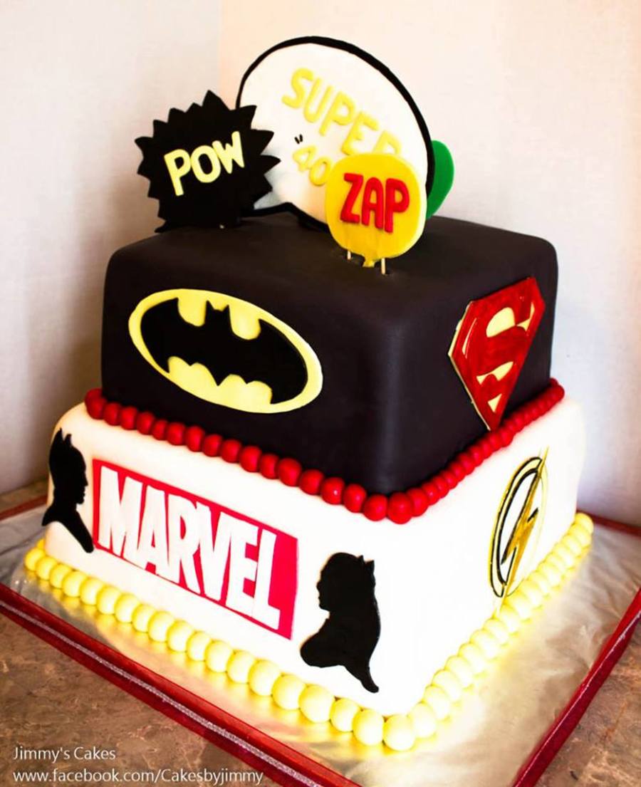 Marvel Super Hero Birthday Cake