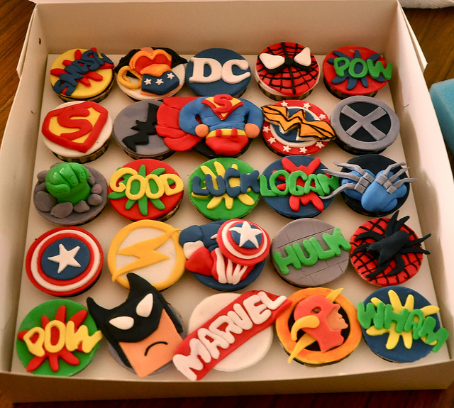 Marvel Super Heroes Cake Cupcakes