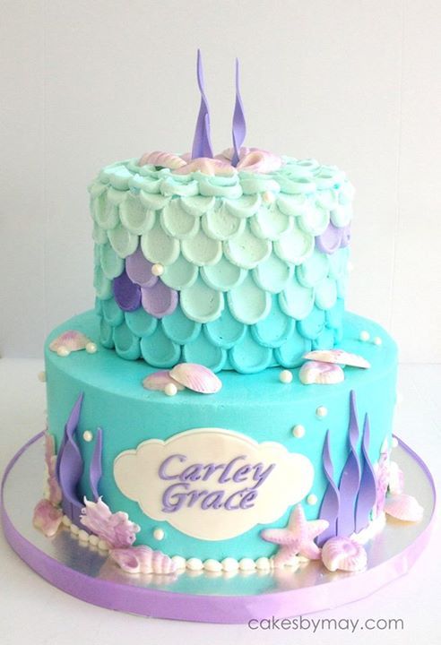 Mermaid Birthday Cake Mermaid Birthday Cake