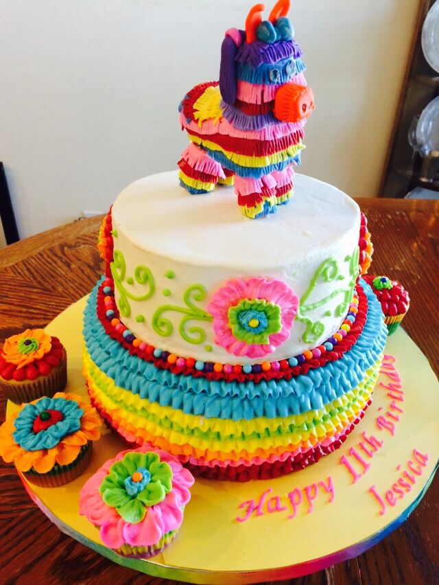 Mexican Fiesta Birthday Cake