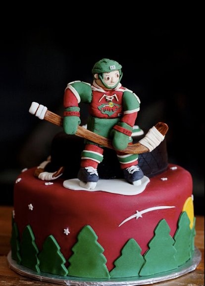 Minnesota Wild Hockey Cake