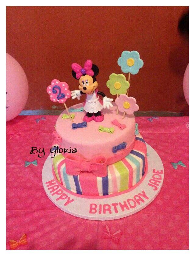 Minnie Mouse Boutique Birthday Cakes Minnie Mouse Boutique Birthday Cakes