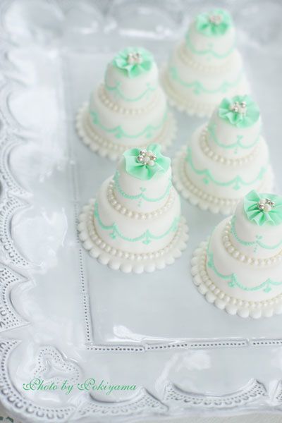 Mint Green Mini Wedding Cake Mint Green Mini Wedding Cake