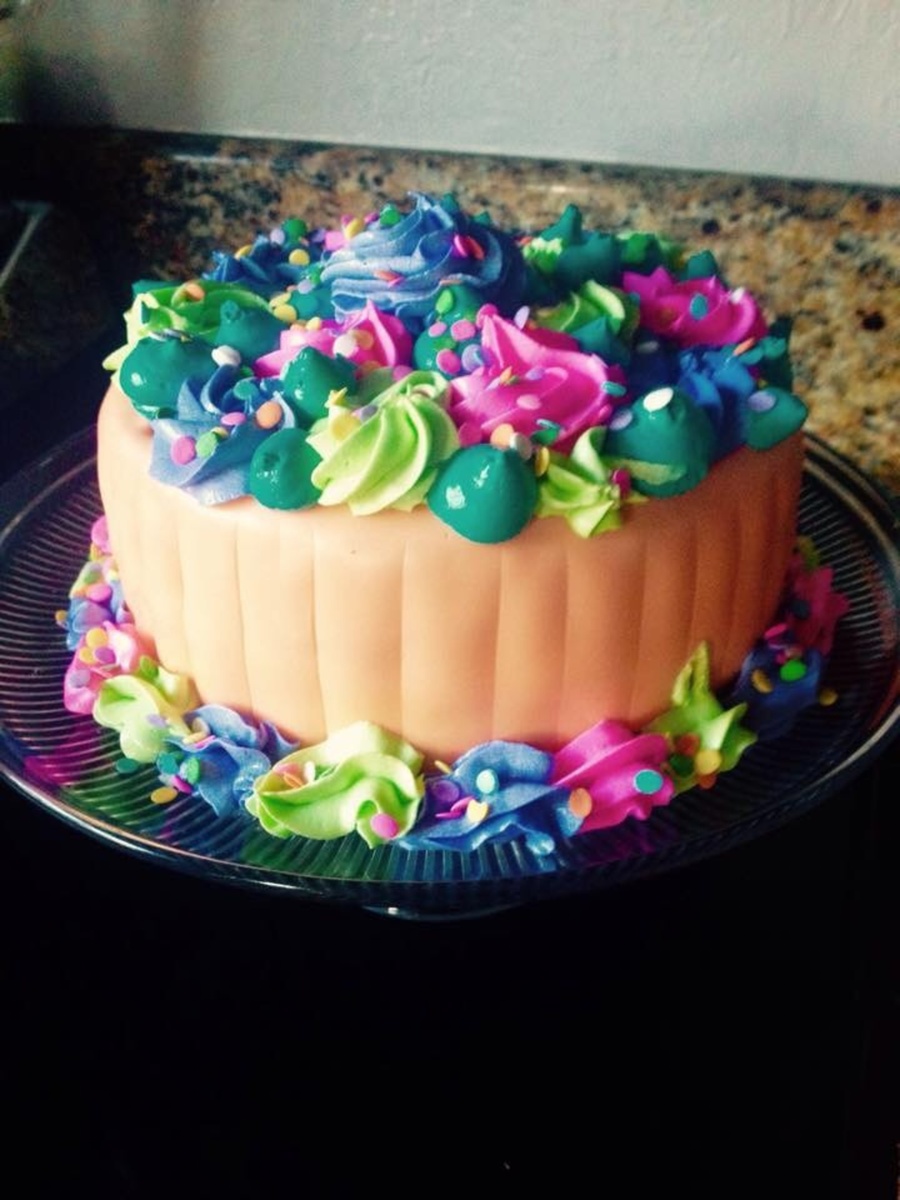Multi Colored Cake Recipe