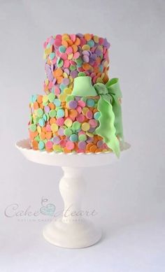 Multi Colored Ombre Cakes