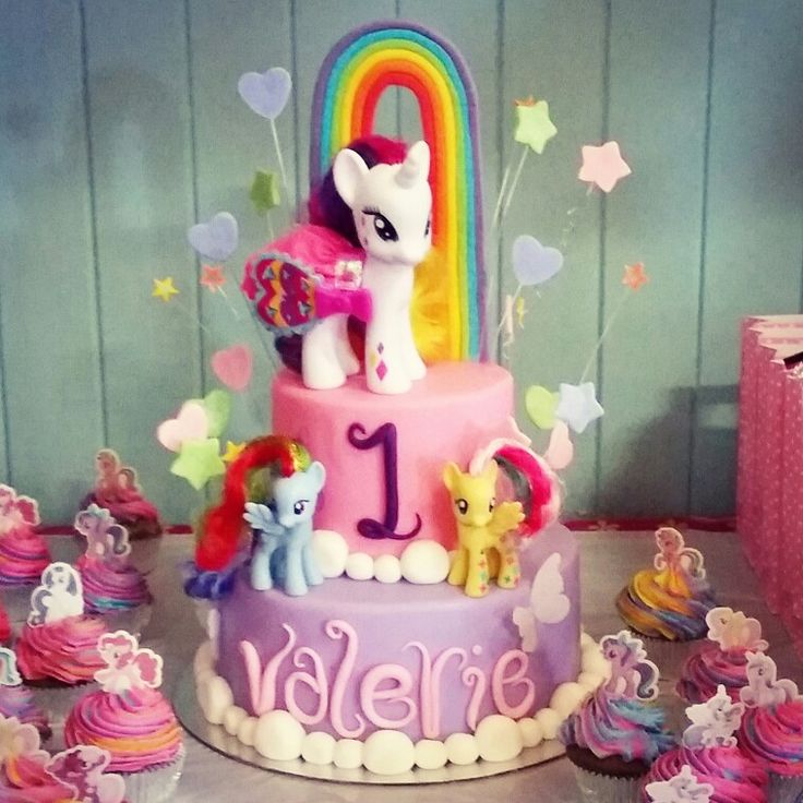 My Little Pony First Birthday Cake