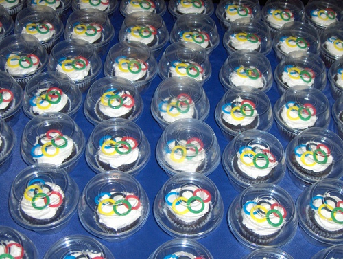 Olympic-themed Cupcakes