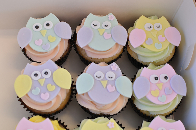 Owl Baby Shower Cupcakes Owl Baby Shower Cupcakes