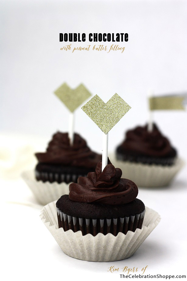 Peanut Butter Chocolate Cupcakes with Filling