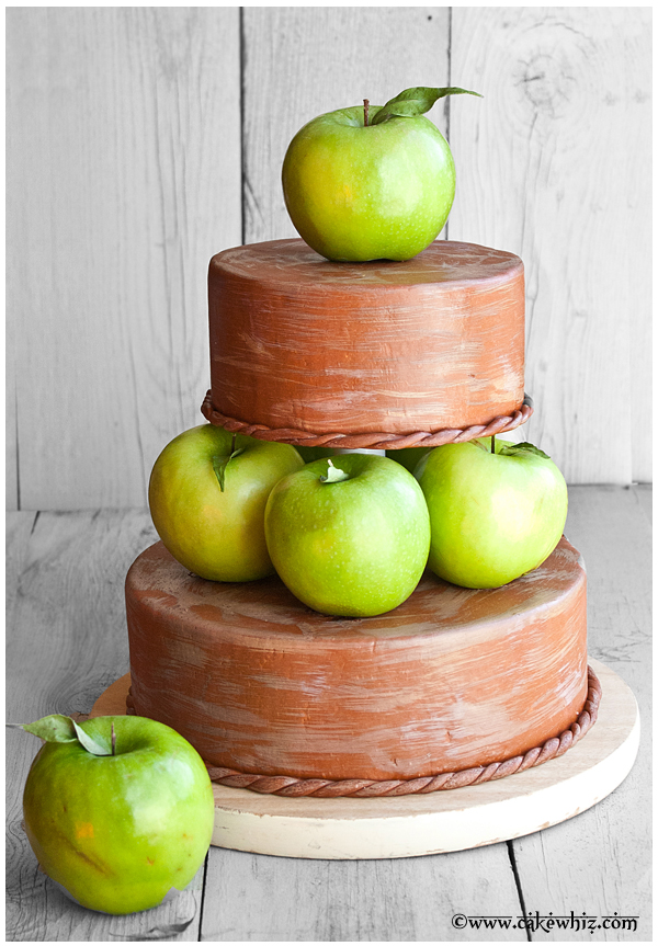 Pictures of Fall Themed Cakes with Apple's