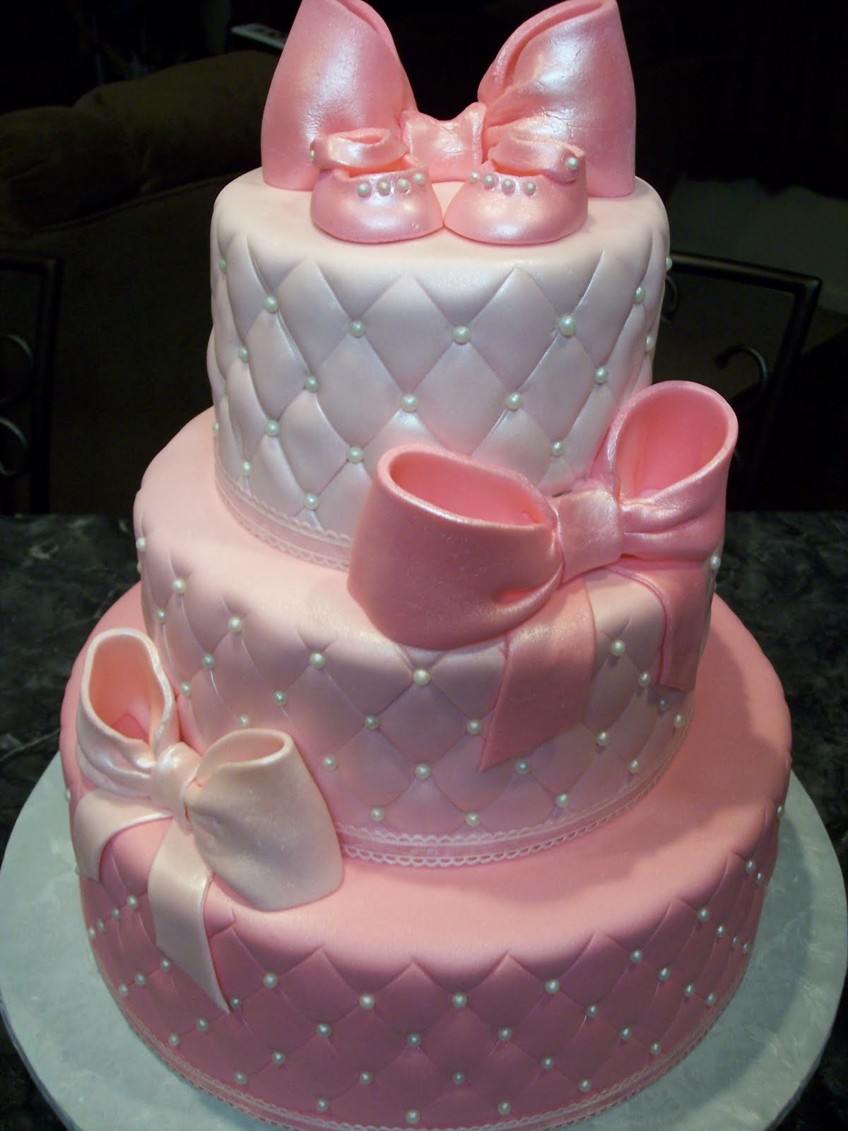 Pink Baby Shower Cake