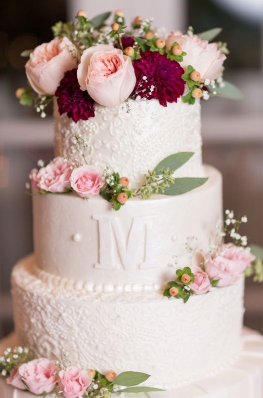 Pink Wedding Cake Ideas
