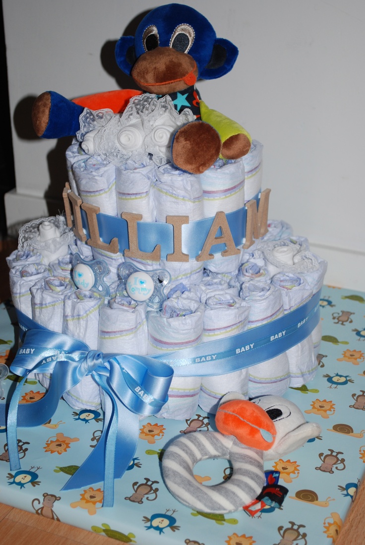 Pinterest Baby Shower Diaper Cakes