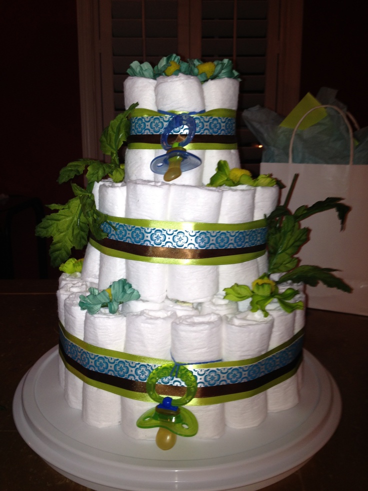 Pinterest DIY Diaper Cake Pinterest DIY Diaper Cake