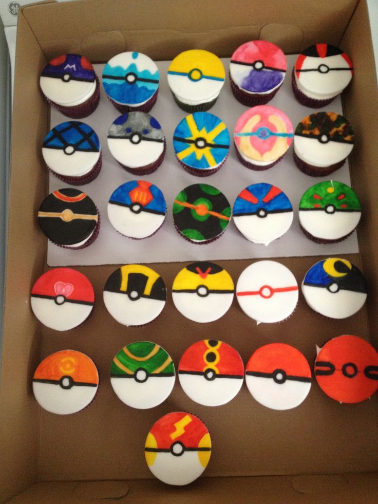 Pokeball Pokemon Cake Cupcakes